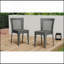 Chaises d'extérieur polyvalentes empilables avec matériaux durables et design élégant, ensemble de 2