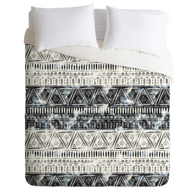 Schatzi Brown Geometric Shapes Duvet Cover