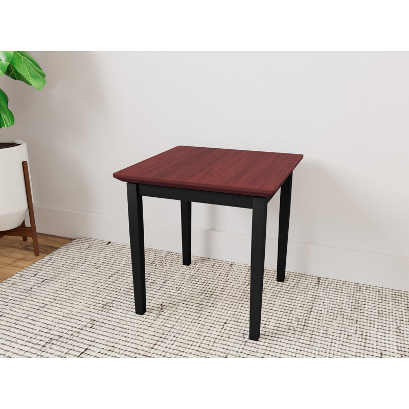 Table de bout en acier Lenox, Acajou Chelsea, Noir, noir, noir, noir