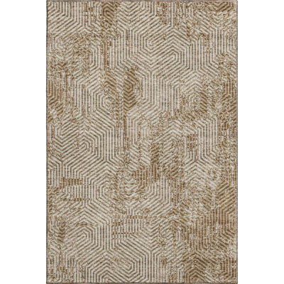 Premium Machine Washable Prisco Mocha Rug