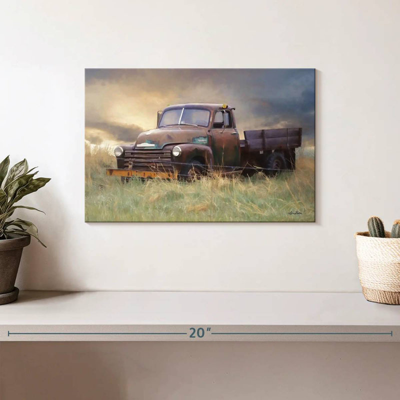 Mehar Rusty Chevy, 8" H x 12" W