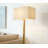 Stella 60 in. Mid-Century Modern LED Energy Efficient Floor Lamp with Fabric Shade