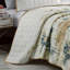 Ensemble de couvre-lit matelassé réversible 3 pièces beige clair-122089845
