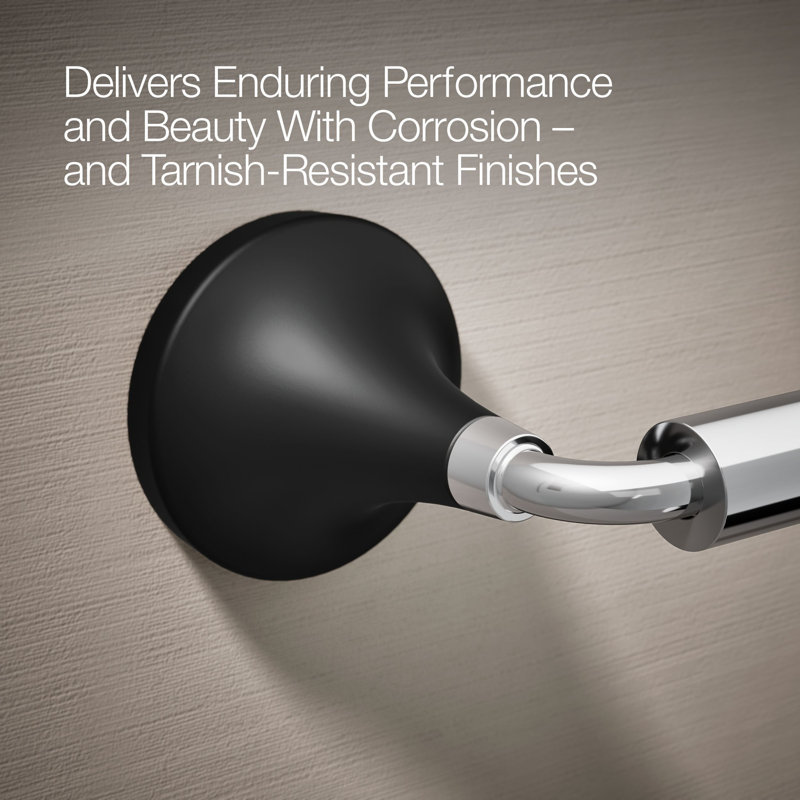 Tone Pivoting Toilet Paper Holder, Chrome/Black