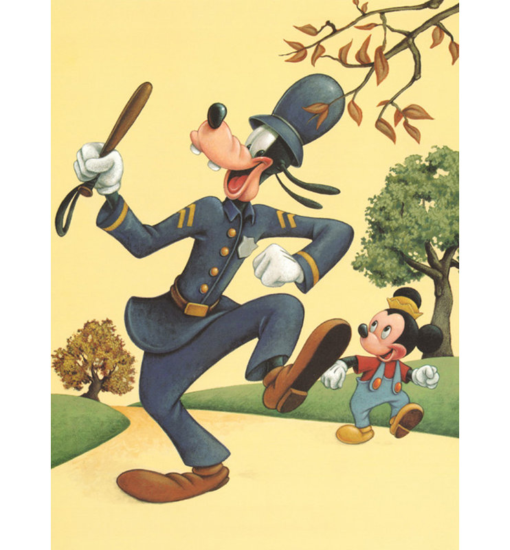 L'officier Goofy MCG-D1381, H 18 po x l 13 po