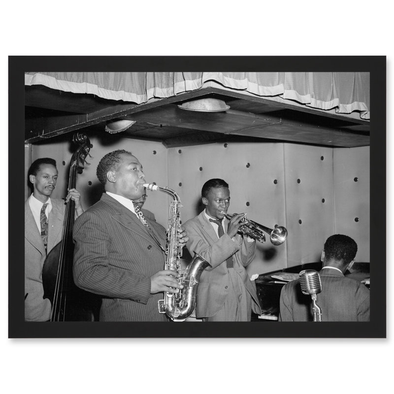 Music Vintage Photo Jazz Parker Davis Group Legends - Single Picture Frame Print