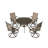 3 Piece Outdoor Patio Dining Set