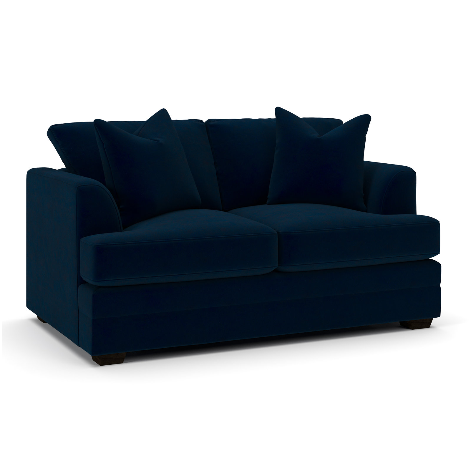 Edan 66'' Sofa, Bella Ink Blue Performance Velvet