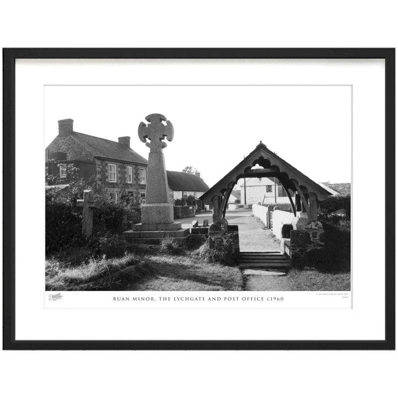 Ruan Minor, The Lychgate And Post Office C1960 by Francis Frith - Single Picture Frame Print, 28cm H x 36cm W x 2.3cm D