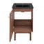Meuble-lavabo autoportant de 18 po en chêne brun avec plateau noir Class-733705145-688874225