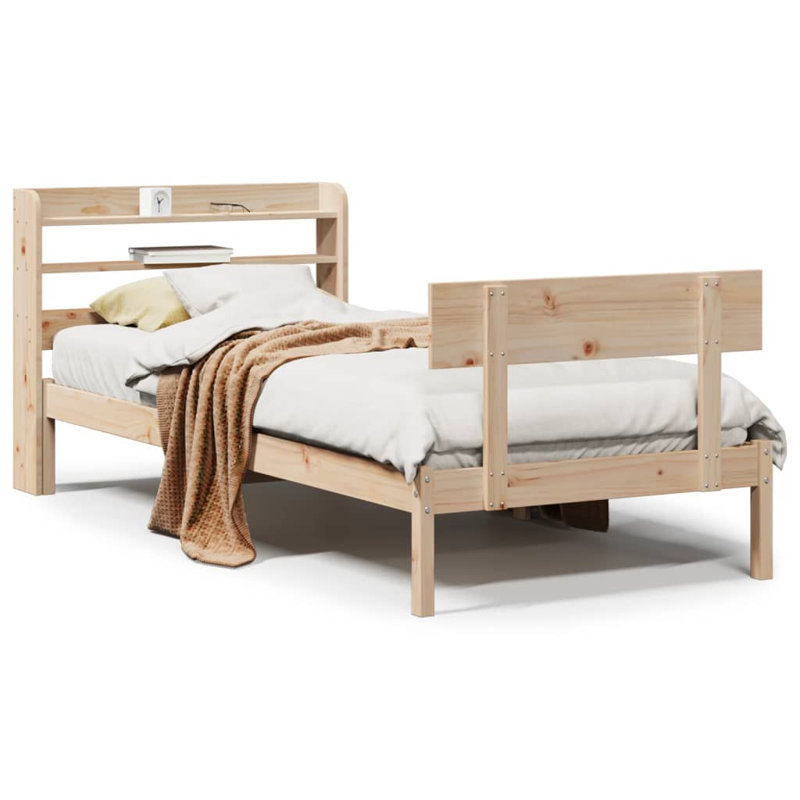 Solid Wood Storage Bed, Small Single (2'6)