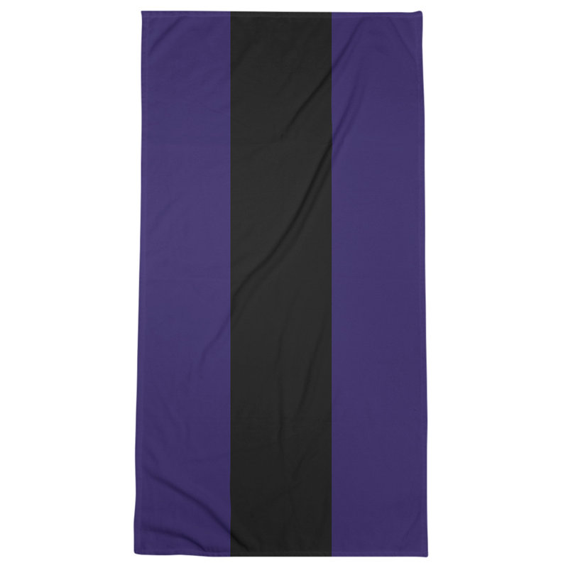 Beach Towel, Light Purple/Black
