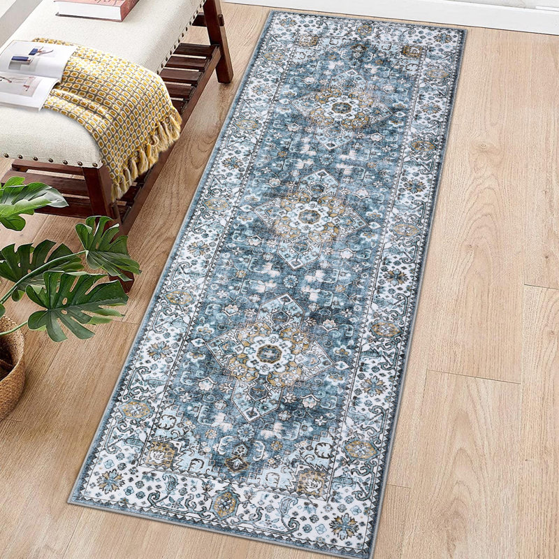 Shiann Washable Oriental Indoor Rug, Runner 2' x 6'