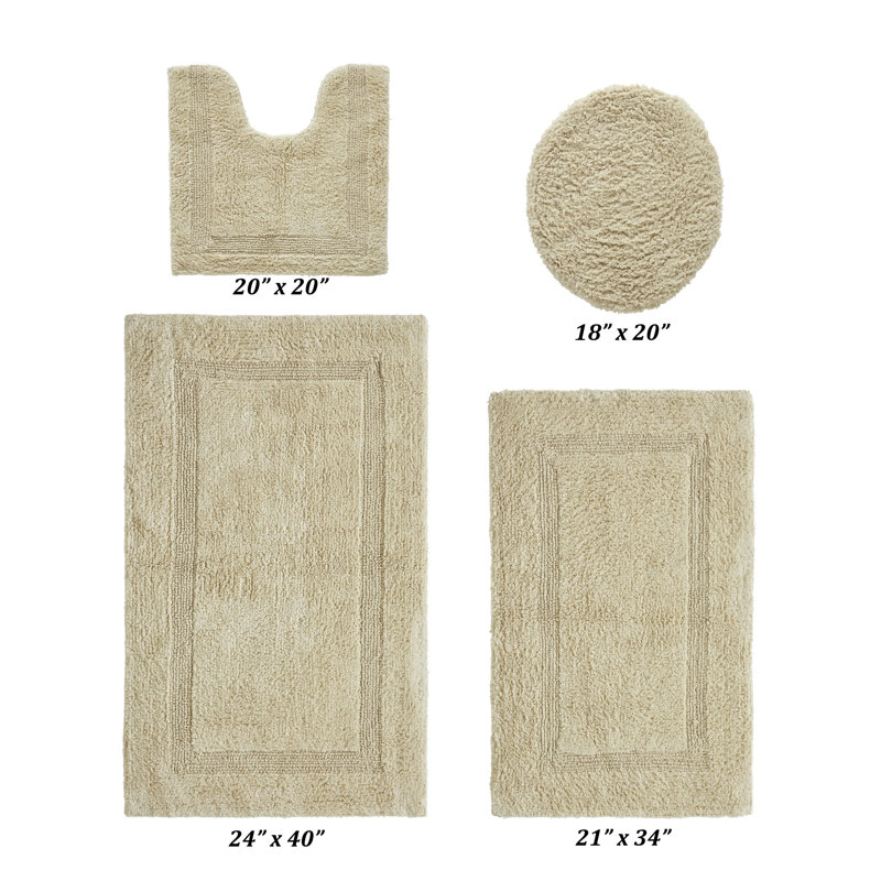Ensemble de tapis pour salle de bain 100% coton 2370 g / m² Lux, Sable
