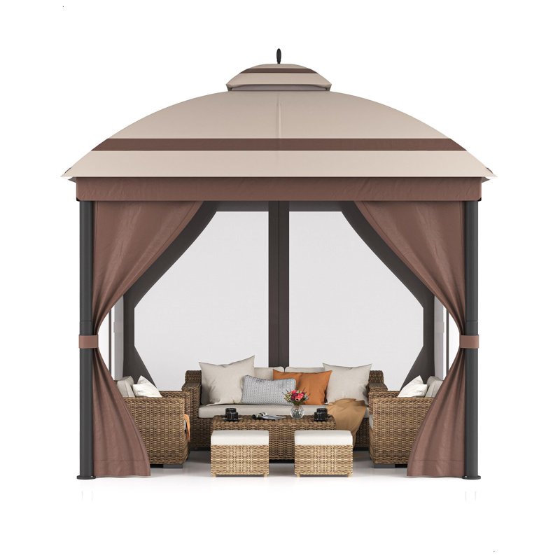 Outdoor Metal Patio Gazebo, 10 ft. x 10 ft.