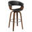 Walnut And Ecru Swivel Bar Stool-149842762