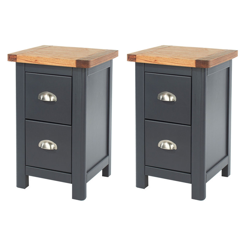Set of 2 Dunkeld Petite 2-Drawer Bedside Cabinets