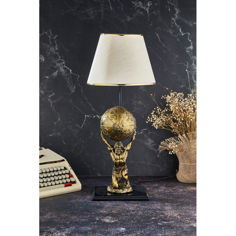Lampe de table, Or, Beige