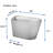 Elongated Smart Toilet With Bidet Built In,Tankless Design For Bathroom, Auto Open/Close Seat, Foot Kick, LED Display,Night Light, Warm Water & Dryer,White