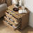 28" Wide Traditional Nightstand - 3 Drawers, Built-In USB Charging Station & Pull-Out Tray, Solid Wood Bedside Table, Fully Assembled-370494624