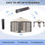 Tente à auvent escamotable avec filet Outsunny-125299658