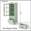 Armoire avec portes en verre et double tiroir-964594887