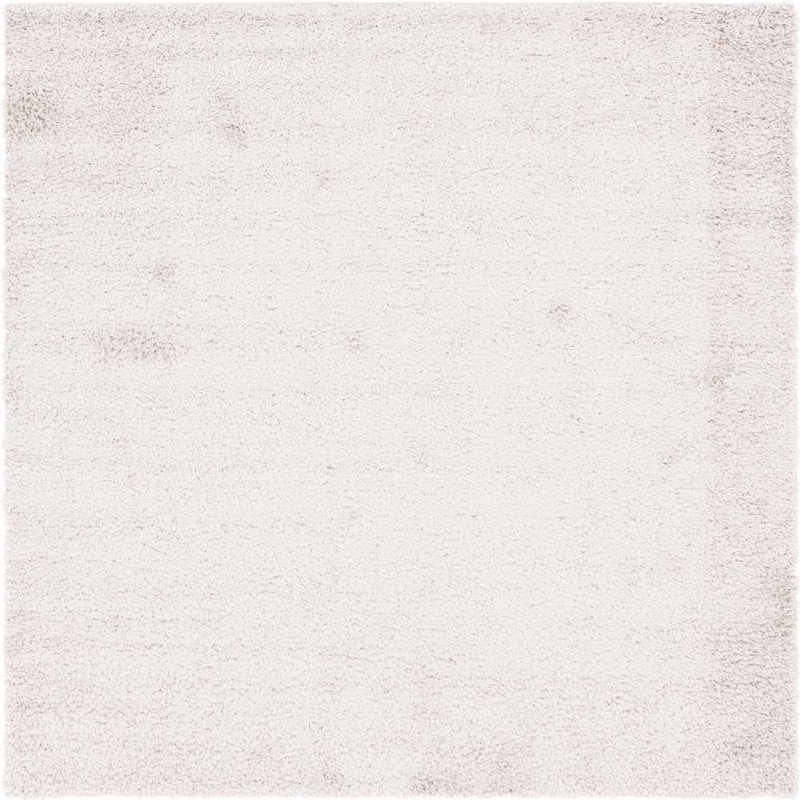Tapis à poils longs Carlosadrian couleur écorce, Carré 8 pi