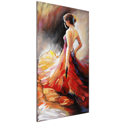 "Flamenco" Mixed Media Iron Wall Décor