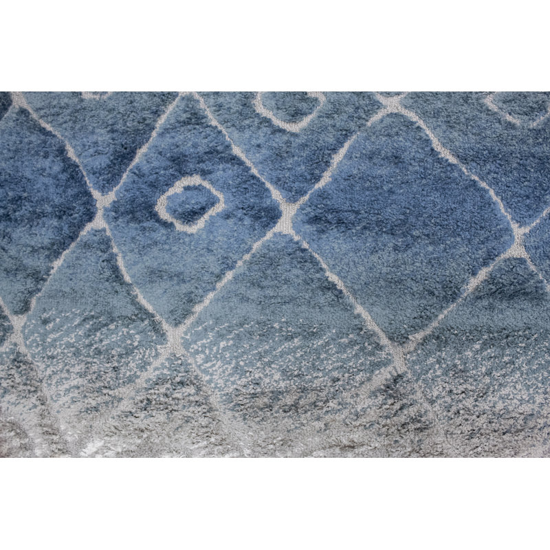 Tapis bleu Monaco, Tapis de couloir 2 pi 8 po x 9 pi 8 po