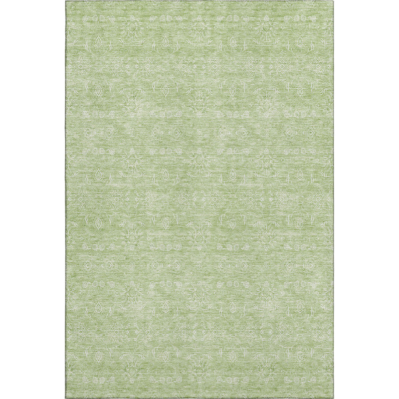 Premium Machine Washable Prisco Aloe Rug, Rectangle 10' x 14'
