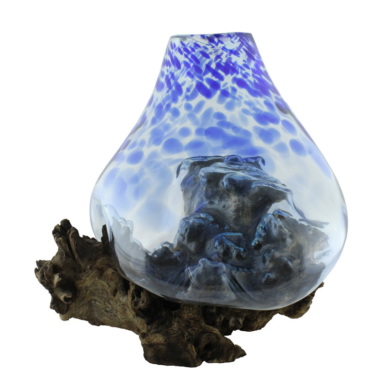 Sculpture en verre fondu des taches Ensley