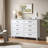 Farmhouse 8 Drawer Dresser,Wood Dresser Chest with Rustic Panel for Bedroom, Hallway-271664863