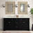 72'' Double Bathroom Vanity with Marble Top-156921800