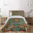 Puppy Eclectic Polyester Damask Coverlet-41895761