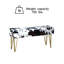 Faux Fur Upholstered Bench