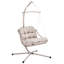 Hanging Chair with Stand ALGHERO Metal Beige-1484791644