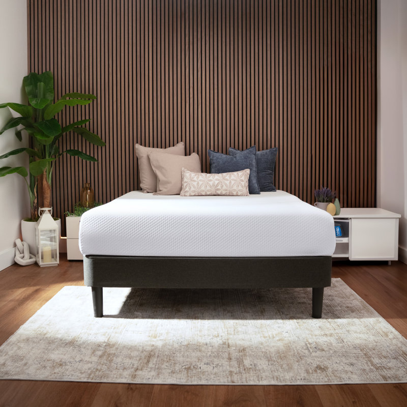 Twin 10-Inch White Memory Foam Mattress with Cooling Gel