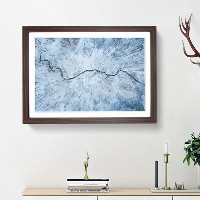 Passing by the Forest in Abstract - Picture Frame Graphic Art Print