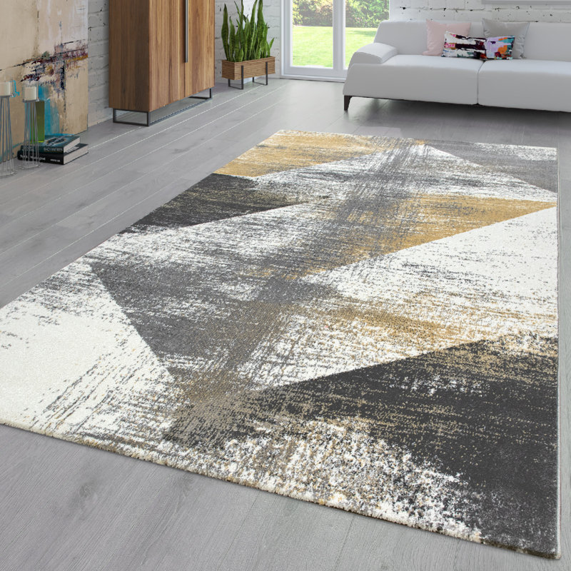 Chyrl Abstract Indoor Rug, Rectangle 3'11" x 5'7"