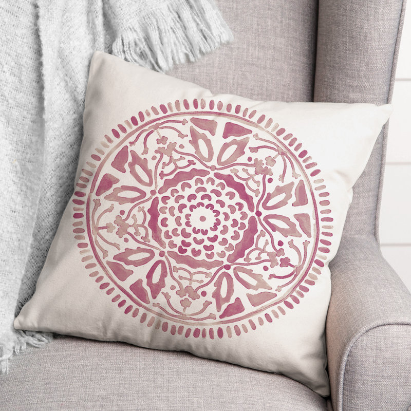 Housse et insert de coussin extérieur d'extérieur, Pink, Floral 3