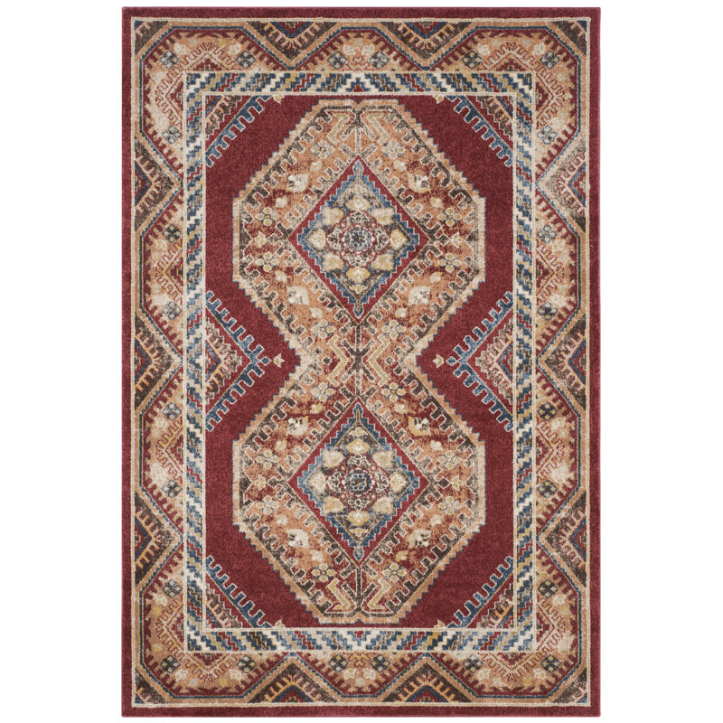 Sakina Oriental Hand Woven Area Rug, Rectangle 201 x 274 cm