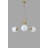 Elegant Metal Chandelier, White & Gold Finish, 25.6 in Diameter x 27.6 in Height | E27 Socket, Max 40W | Stylish Lighting for Living Room & Dining Areas, IP20 Rated, Perfect for Modern Home Décor-1864750236-1864750208