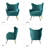 Avianna 29.25" Wide Tufted Velvet Wingback Chair-1947948697