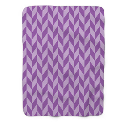 Purple Blue Orange Splendor - 1 Piece Premium Sherpa Blanket