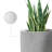 16" W x 21.5" H Concrete Tall Round Flower Planter Handcrafted Gray Large Plant Pots with Drainage Hole-1540417180-1522835328
