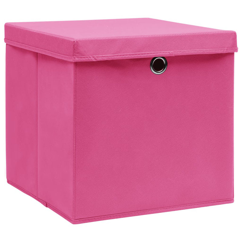 Rebrilliant Fabric Decorative Bin, Pink
