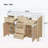 Spacious Bathroom Vanity with Sink,Functional Storage