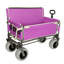 Chariot de chariot pliant convertible 3-en-1 robuste avec banc et rangement - 500 lb