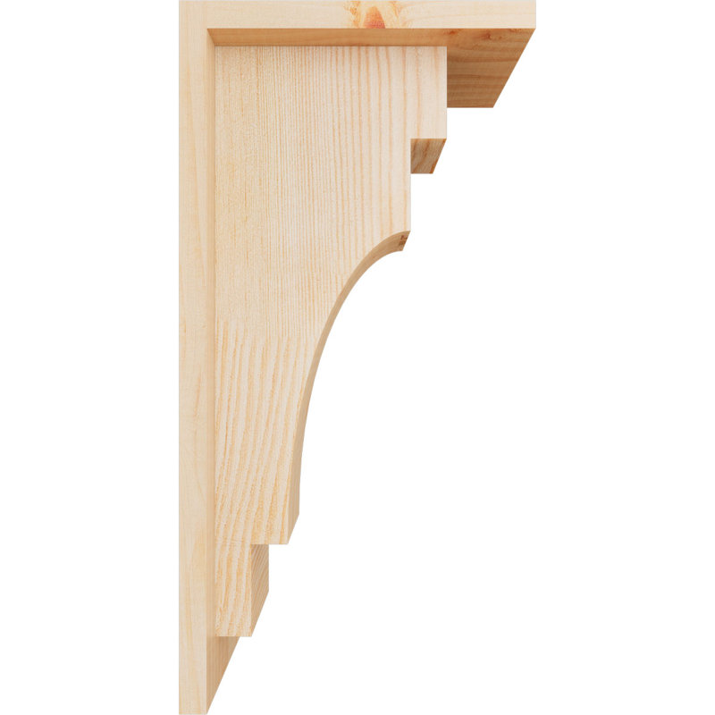 Corbeau méditerranéen avec contre-plaque, H 16 po x l 5,5 po x P 8 po, Sapin de Douglas, Lisse