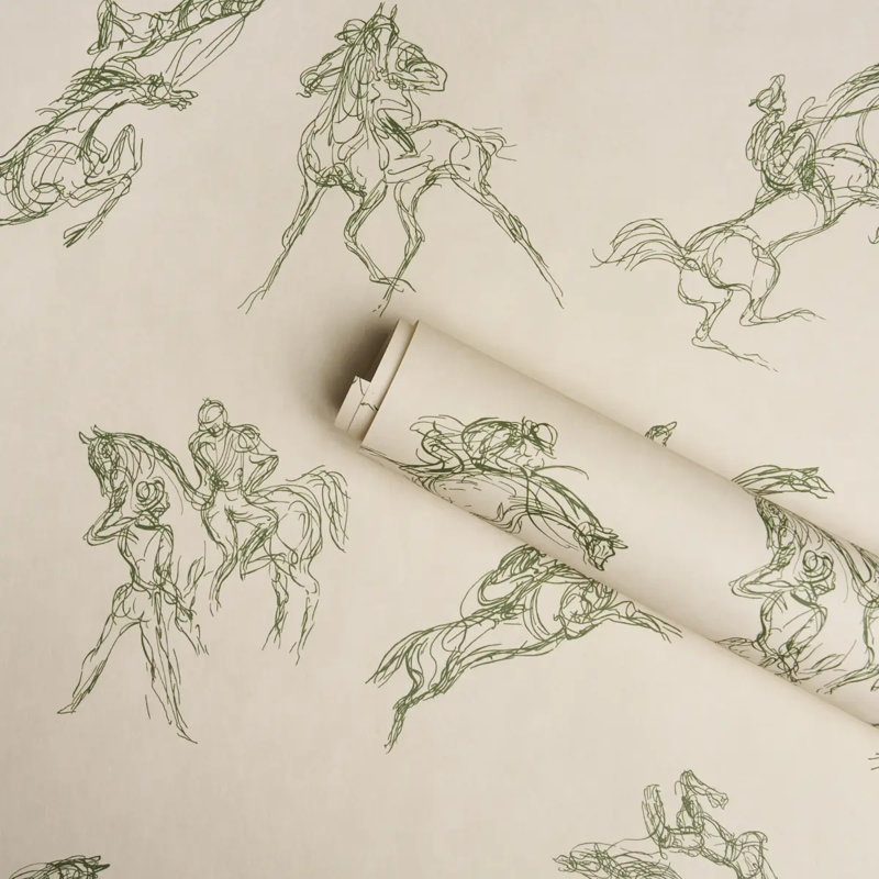 Schumacher X Backdrop Wallpaper Roll, Green
